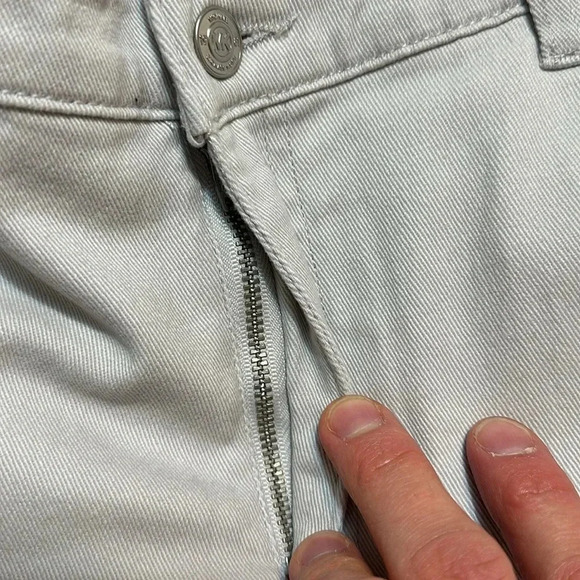 (sale) NWT Michael Kors MK Designer Women’s Jean Cropped Skinny Size 14 Aluminum - Picture 5 of 10